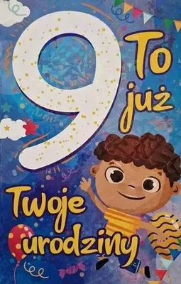 Produktbild von Geburtstagskarte „9 Jahre“ für Jungen – YEKU