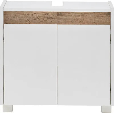 Obrázok produktu pre Kúpeľňová skrinka pod umývadlo Möbelpartner Cosmo biela 56,9 x 54,6 x 33 cm