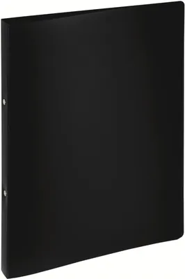 Produktbild von Ringbuch A4 16mm schwarz PP 2 Ringe Packung mit 12 Stück