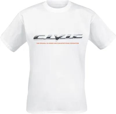 Produktbild von OG Keemo T-Shirt Civic mit 'Kardinal und fünf Finger tanzen aus dem Beifahrsfenster' Motiv