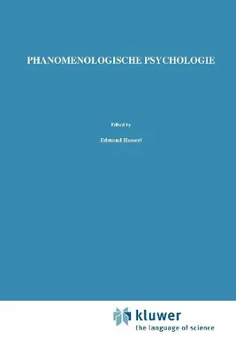 Produktbild von Phänomenologische Psychologie