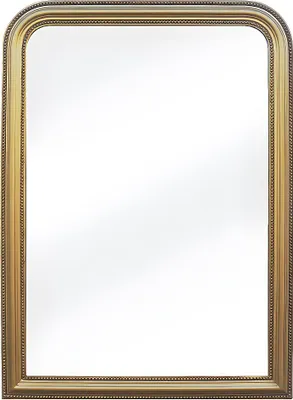 Produktbild von Trumeau-Spiegel aus Paulowniaholz – B 80 x H 110 cm – Messing-Optik, goldfarben – HELOISE