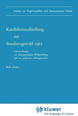 Produktbild von Kandidatenaufstellung zur Bundestagswahl 1965