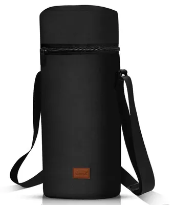 Immagine prodotto di Borsa termica grande per bottiglie da 1,5 litri, colore nero, dimensioni 38x15 cm