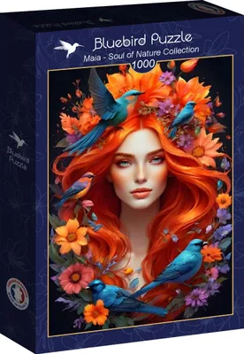 Image de Casse-tête de l'oiseau bleu Casse-tête Maia - L'âme de la nature - 1000 Teile