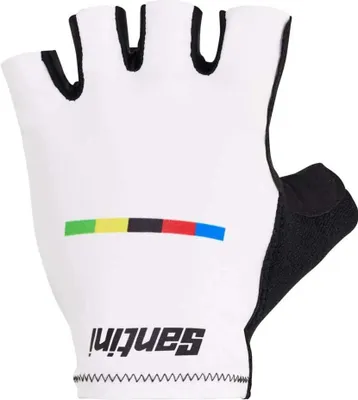 Produktbild von SANTINI Fingerlose Fahrradhandschuhe - UCI WORLD CHAMPION - Weiß XL