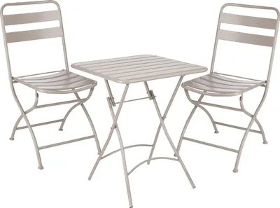 Obrázok produktu pre Mica Decorations Evita bistro set - sada 3 ks - kov - hnedá