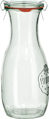 Immagine prodotto di Weck Saftflasche bottiglia con coperchio, guarnizione e 2 chiusure 530 ml 6 pz.