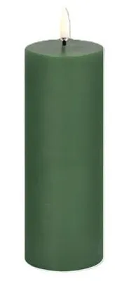 LED-Kerze Pine Green Rustic 7,8x15,2 cm