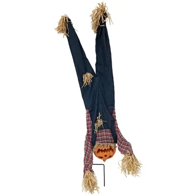 Obrázek produktu pro EUROPALMS Halloweenská figurka dýňového muže vzhůru nohama, animovaná, 153cm