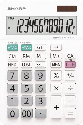Produktbild von SHARP EL-334W Tischrechner, weiß