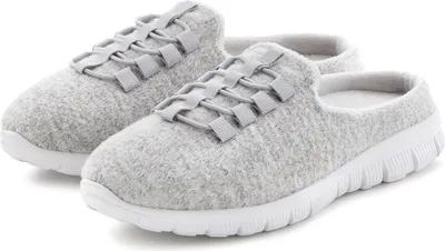 Produktbild von Vivance Dreams Pantolette Sneaker, Hausschuh, hellgrau Größe 42