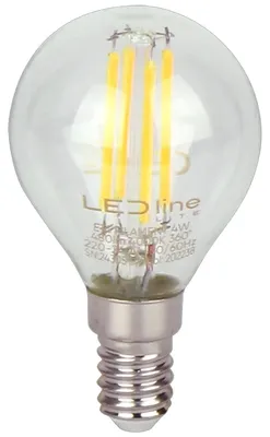 Produktbild von LED line LITE E14 LED Filament Kugellampe G45 4W 480lm 230V