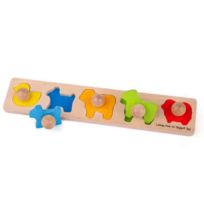 Obrázok produktu pre Bigjigs Baby Vkladacie puzzle zvieratká