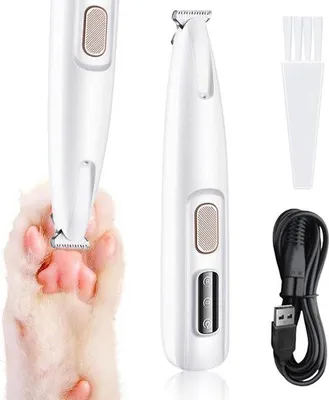 Obrázek produktu pro Elektrické rotační zastřihovače pro psy a kočky – LED osvětlení – tiché, vodotěsné zastřihovače pro psy – dobíjecí zastřihovače pro psy a kočky
