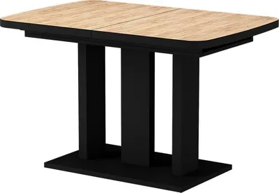 Produktbild von Esstisch Vicco Fenaro Goldkraft Eiche/Schwarz 120 x 80 cm 2 Teile, Model 56587