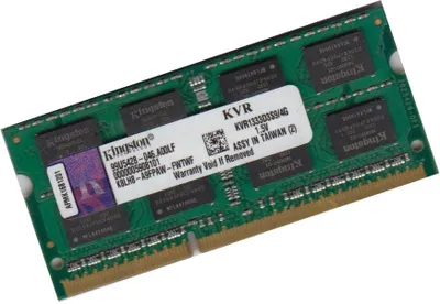 Obrázok produktu pre Kingston 4 GB pamäte DDR3 pre notebooky 1333 Mhz KVR1333D3S9/4G SoDimm 204Pin 1,5 V