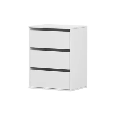 Produktbild von Schubkasteneinsatz Kleiderschrank 55 cm Weiß/Weiß – Schrank Organizer mit Behältern, Aufbewahrungssystem