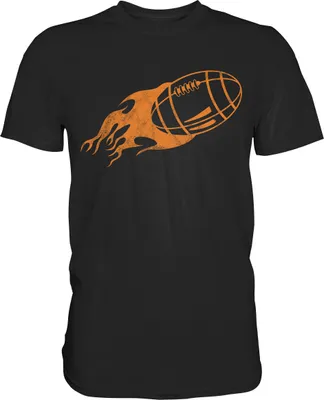 Produktbild von American Football Flamme T-Shirt – Black / L