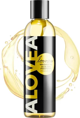 Produktbild von LOOVARA Massageöl ALOVEA 150 ml mit Aloe Vera und Panthenol für genussvolle Massagen - Premium Erotik Massage Öl