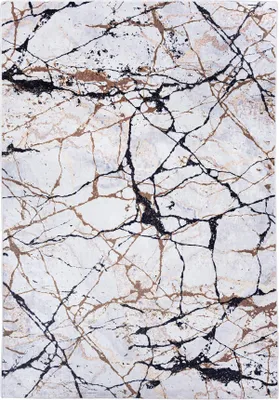 Zdjęcie produktu dla Dywan Kremowy Mazovia - Glamour, Marmur - Dywan do Salonu, Sypialni, Biura - Pranie w Pralce - 200x300 cm