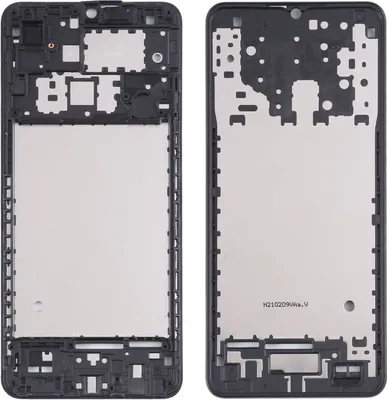 Image de Pour Samsung Galaxy A02 : cadre de protection de l'écran LCD avant, pièce de rechange pour réparation, noir