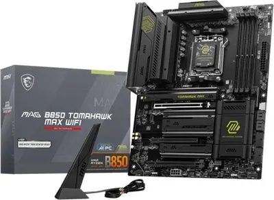 Obrázek produktu pro Základní deska MSI MAG B850 TOMAHAWK MAX WIFI, AM5, DDR5, ATX, Wi-Fi 7, 5 Gigabit Ethernet