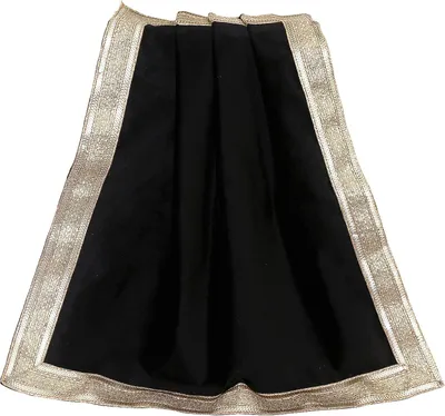Produktbild von Massives schwarzes Samttuch mit goldener Bordüre für religiöse Rituale