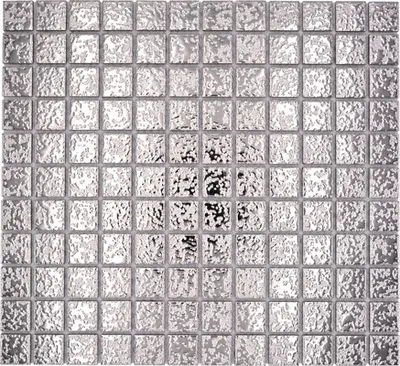 Produktbild von Keramikmosaik SB 393 silber 30,2x33 cm