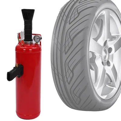 Produktbild von Reifenaufblaser, 9L Kapazität, Druckmesser, Rot