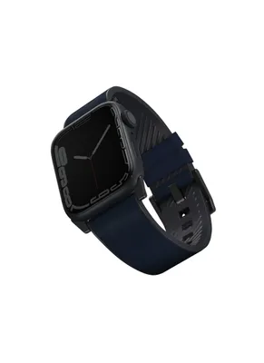 Obrázek produktu pro Pasek Uniq Straden Kožený hybridní řemínek na Apple Watch 1/2/3/4/5/6/7/8/Se/Se2/Ultra 42/44/45/49Mm - Niebieski