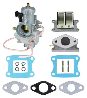 Obrázok produktu pre Karburátor VM24 24 mm + izolačná doska + sacie potrubie + membránový blok + tesnenia pre Honda MT, MB, MTX, MBX 50