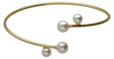 Image de Charmant bracelet plaqué or avec perles Sera A5556-00DP