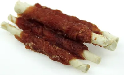 Obrázek produktu pro Tyčinka z buvolí kůže obalená kachním masem 250g