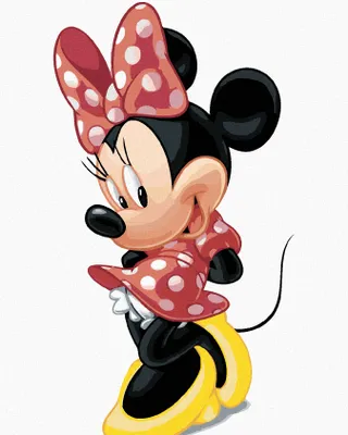 Obrázok produktu pre Zuty - Maľovanie podľa čísel - HANBLIVÁ MINNIE, 40x50 cm, vypnuté plátno na rám