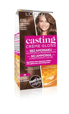 Zdjęcie produktu dla Krem Koloryzujący L'oréal Paris Casting Creme Gloss 618 Waniliowa Mokka