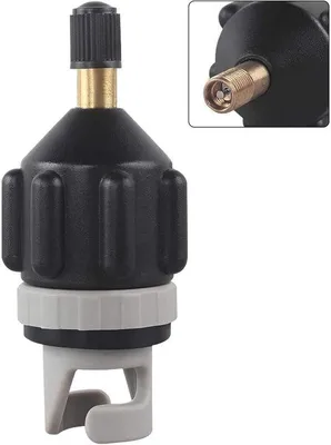 Immagine prodotto di Adattatore per valvole SUP per compressori - Adattatore per pompe SUP - Compatibile con kayak, barche, tavole da paddle, gommoni, tavole da SUP - Accessori per pompe elettriche SUP