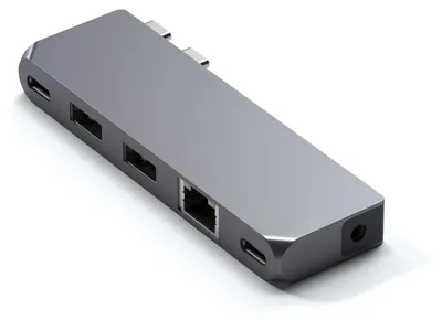 Produktbild von Satechi USB-C Pro Hub Mini (6 in 2), Space Grau