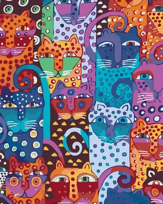 Produktbild von Zuty - Malen nach Zahlen - WILDE KATZEN, 40x50 cm, mit Keilrahmen (bereits gespannt)