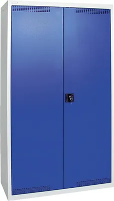 Produktbild von Stumpf Umweltschrank BP-5 lichtgrau / enzianblau + 7 Auffangwannen + 3 Schubladen 100 mm - 7599074