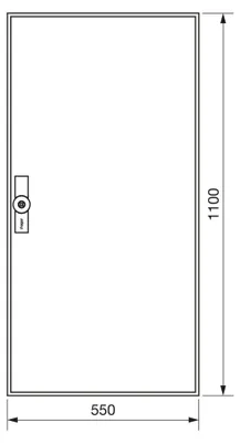 Produktbild von Hager Zählerschrank, universZ 1100x550x205, IP54 ZB32W