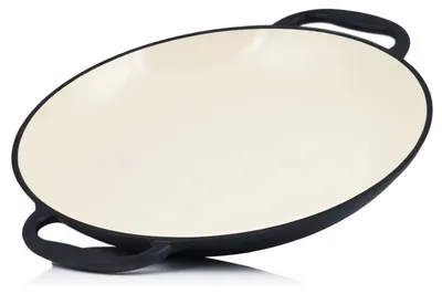 Productafbeelding van Solidchoice - Emaillleurde Paella Pan, 35 cm, Geschikt Voor Oven en Grill