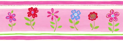 Obrázek produktu pro ESTAhome Tapety bordury květy růžové - 177303 - 17,06 cm x 5 m