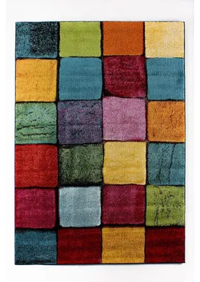 Image de Tapis multicolore - 80 x 150 cm - Poils 12 mm