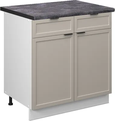 Imagen del producto de Mueble bajo de cocina Vicco Fame-Line GrisBeige 80 cm , ET Antracita, Model 50421