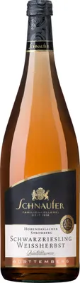 Produktbild von Schwarzriesling Weißherbst halbtrocken | Rosewein aus Württemberg von der Familienkellerei Schnaufer | 1 Liter Flasche