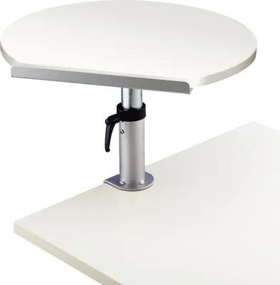 Obrázok produktu pre Výškovo nastaviteľný stôl MAUL so svorkou 56,5 x 60 x 50 cm biely