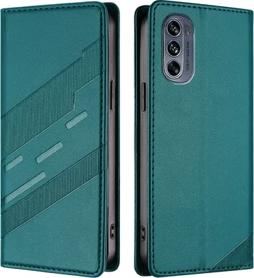 Obrázek produktu pro Pouzdro pro Motorola Moto G62 5G,Polyuretankožené peněženkové pouzdro s přihrádkou na karty a funkcí stojánku Grün
