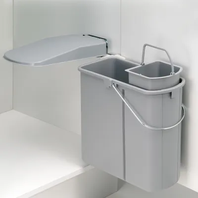 Produktbild von Naber Vario 1 plus. Abfallsammler, alu grau.  - Mülleimer