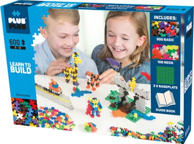 Immagine prodotto di Plus-Plus Mini Basic 600 - Imparare a costruire Basic - Blocchi da costruzione basic neon